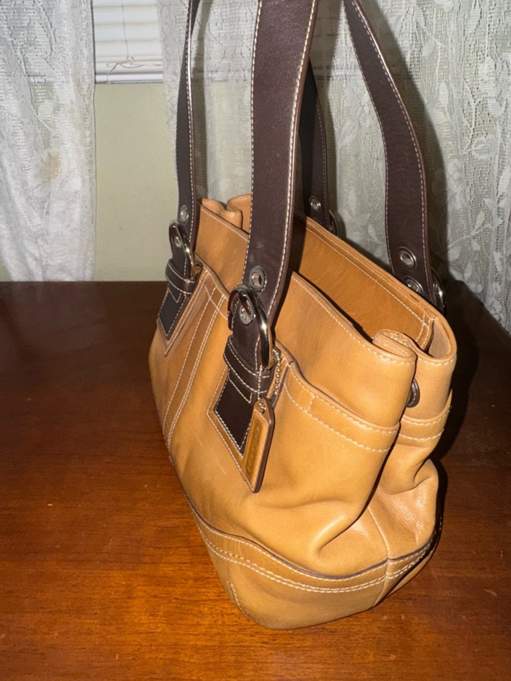 Coach Vintage Tan SoHo Leather Shoulder Bag - Picture 5 of 10